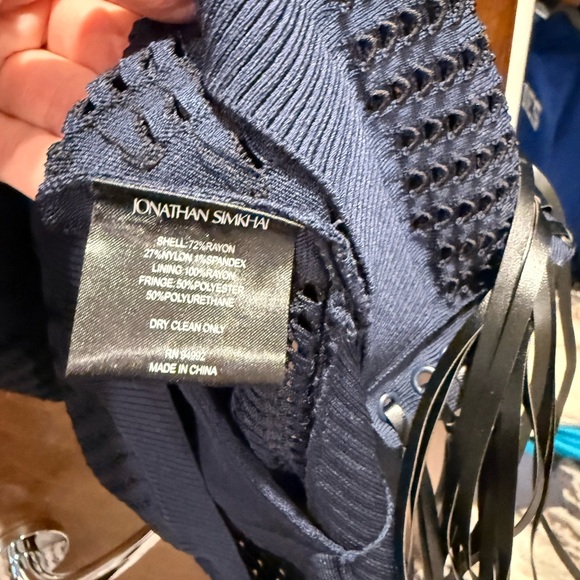 NWT Jonathan Simkhai Chelle Fringed Pointelle Knit Dress
Size S - Picture 6 of 7